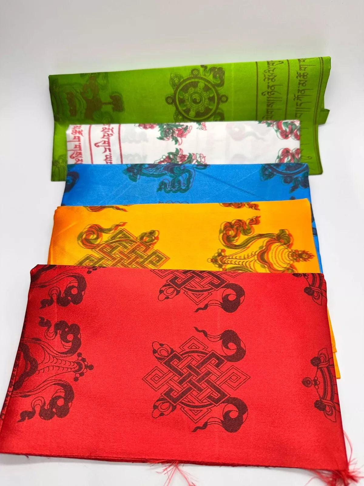 Tibetan Buddhism Satin Auspicious Khada